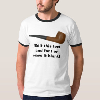 Plain Pipe Template, Customizable Text T-Shirt