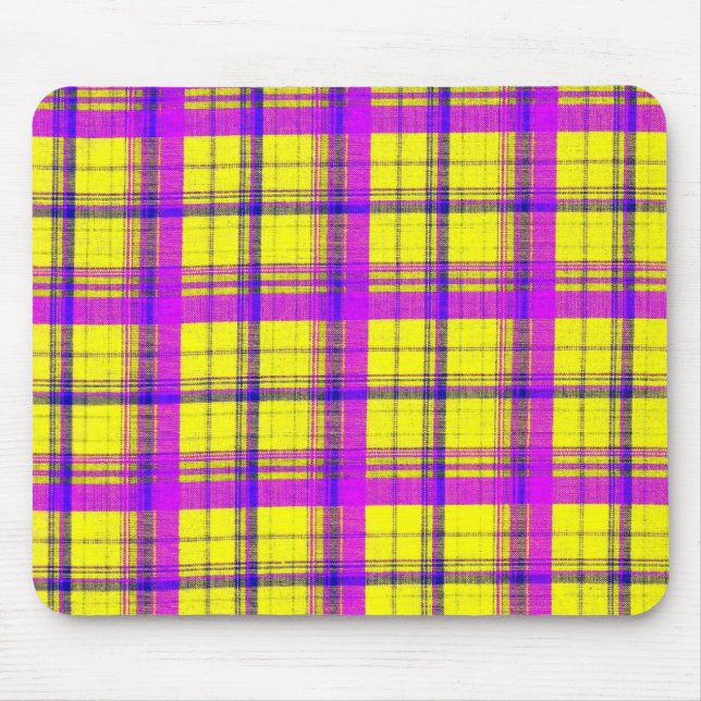 Plain Plaid 2h Mouse Pad (Front)
