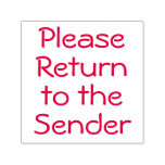 [ Thumbnail: Plain "Please Return to The Sender" Rubber Stamp ]