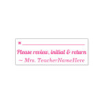 [ Thumbnail: Plain "Please Review, Initial & Return" Self-Inking Stamp ]