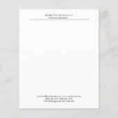 Plain Professional Black & White Minimalist (Front)