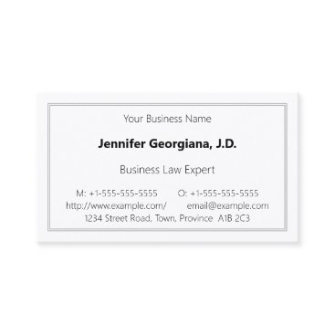 Plain Professional Business Card Plain Professional Business Card