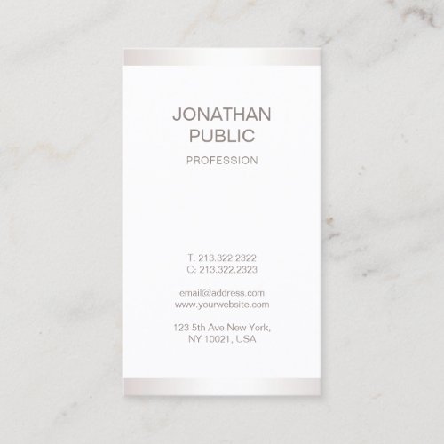Plain Professional Elegant Modern Graphic Design Business Card