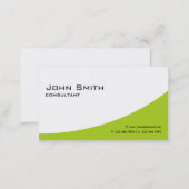 Plain Professional Green Elegant Modern Computer Business Card (Front/Back)