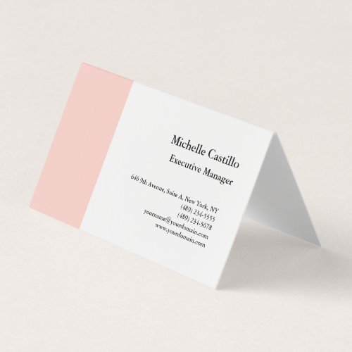 Plain Professional Minimalist Business Card