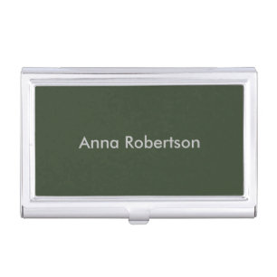 Plain Professional Trendy Minimalist Name Business Card Case