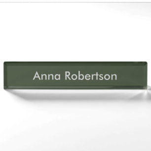 Plain Professional Trendy Minimalist Name Desk Name Plate