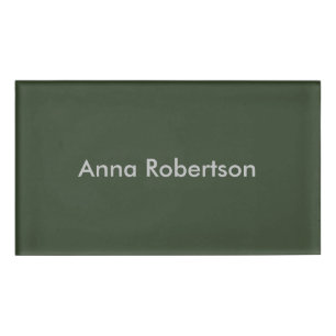 Plain Professional Trendy Minimalist Name Tag