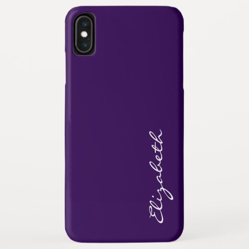 Plain Purple Background iPhone XS Max Case