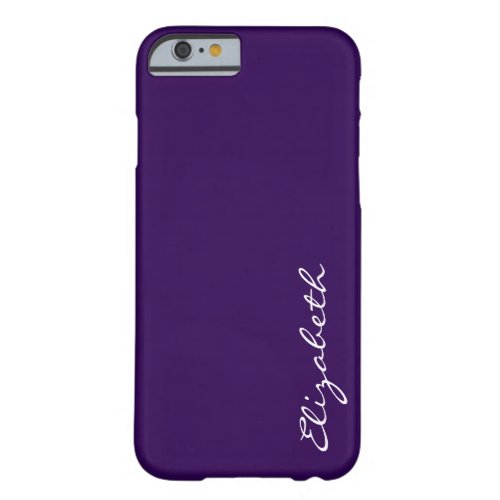 Plain Purple Background Barely There iPhone 6 Case