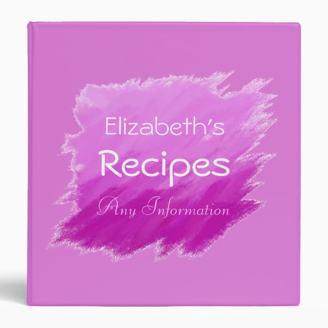 Plain Purple Elegant Modern Violet 2 Binder (Front)