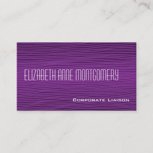 Plain Purple Modern Professional Business Cards