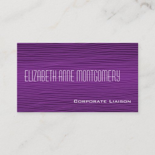 Customizable Plain Purple Modern Professional Business Cards