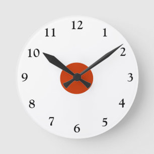 Plain Red and White > Popular Kitchen Wall Clock