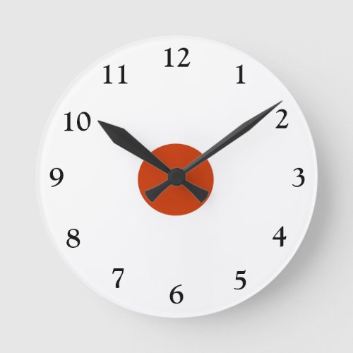 Plain Red and White  Popular Kitchen Wall Clock