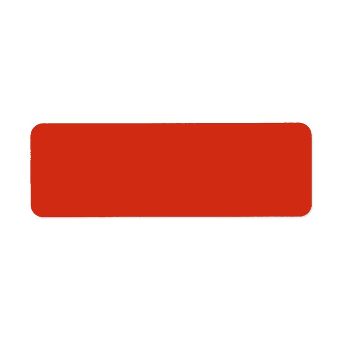 Plain Red Background. Return Address Labels