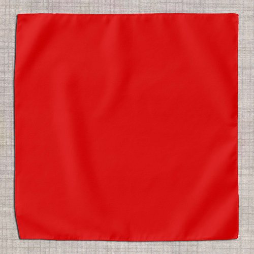 Plain Red Bandana _ Solid Hot Red  Customise