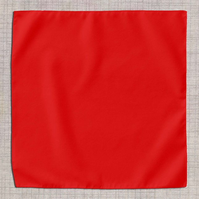 Plain Red Bandana - Solid Hot Red / Customise (Creator Uploaded)