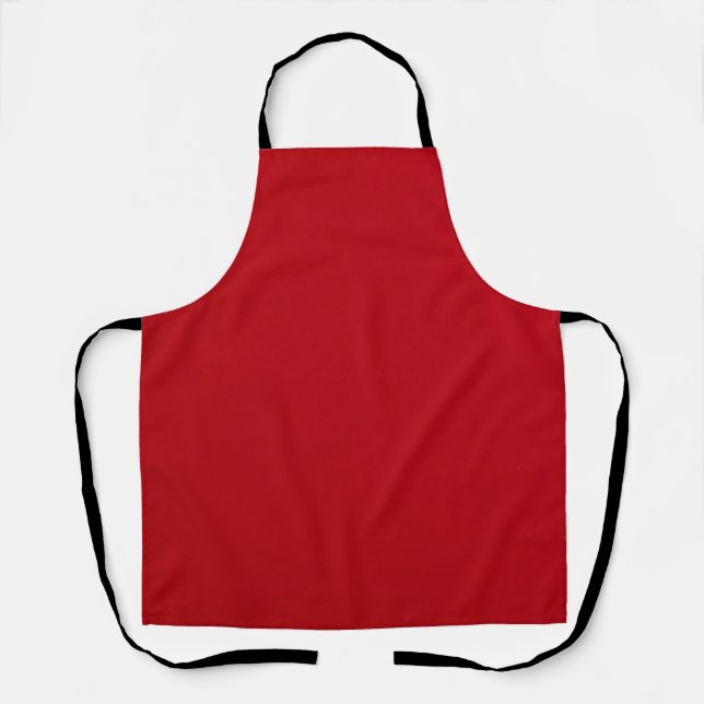 Plain Red Color Apron (Front)