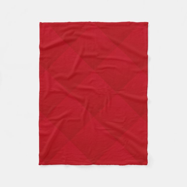 Plain Red Color Fleece Blanket (Front)