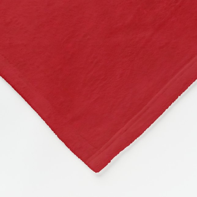 Plain Red Color Fleece Blanket (Corner)