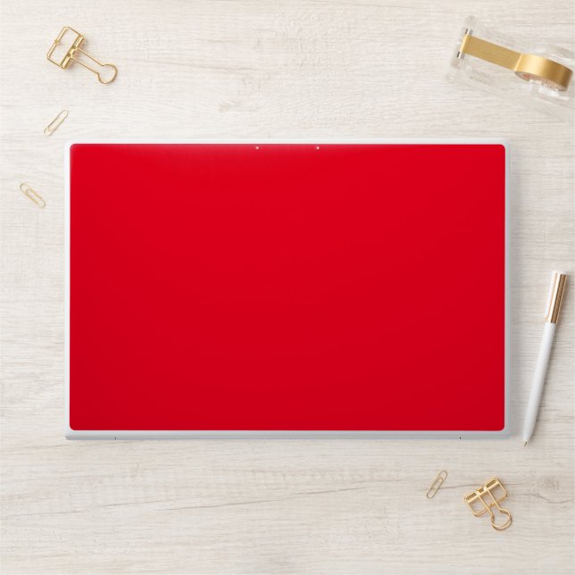Plain Red Color   HP Laptop Skin (Desk)