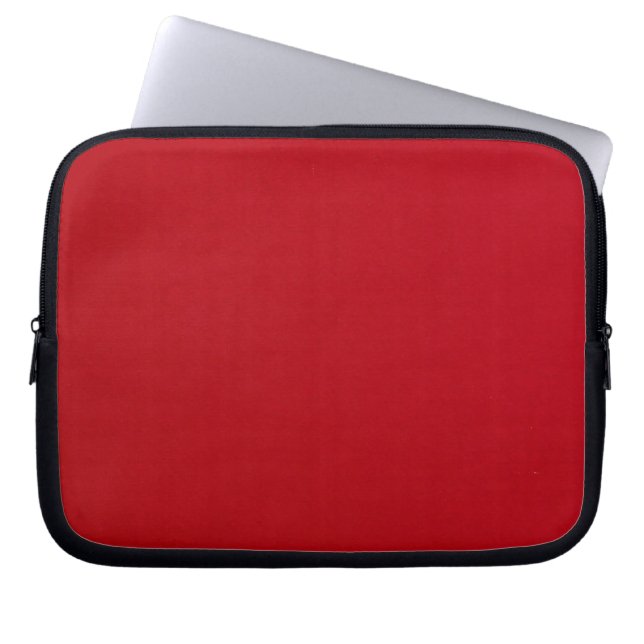 Plain Red Color Laptop Sleeve (Front)