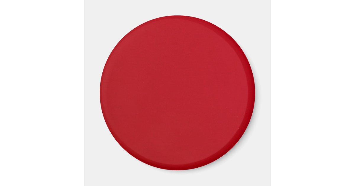 Plain Red Color Magnet | Zazzle.com