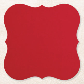 Plain Red Color Paper Coaster