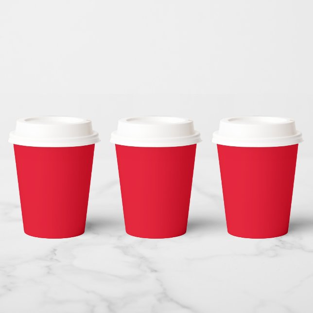 Plain Red Color  Paper Cups (Multi)