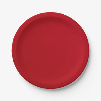 Plain Red Color Paper Plates