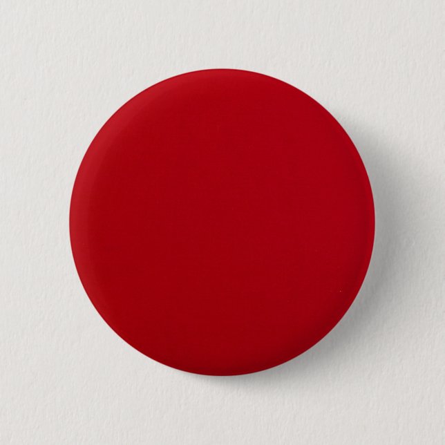 Plain Red Color Pinback Button (Front)