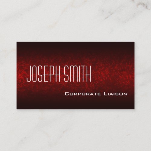 Plain Red Modern Professional Business Cards