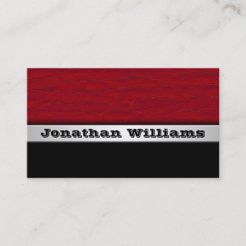 Plain Red Modern Professional Business Cards Business Card