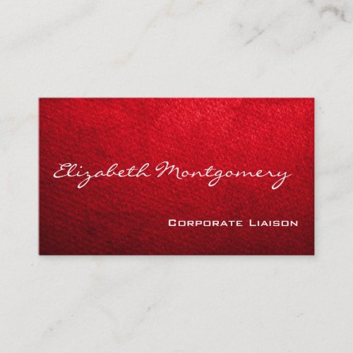 Plain Red Modern Professional Business Cards