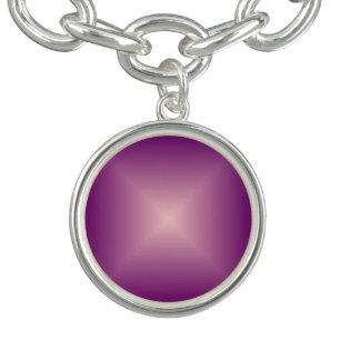 Plain rose Pink>Charm Bracelet