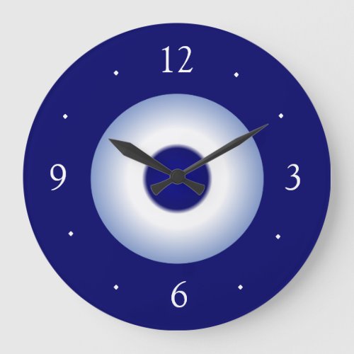 Plain RoyalBlue and White Plain Kitchen Clock