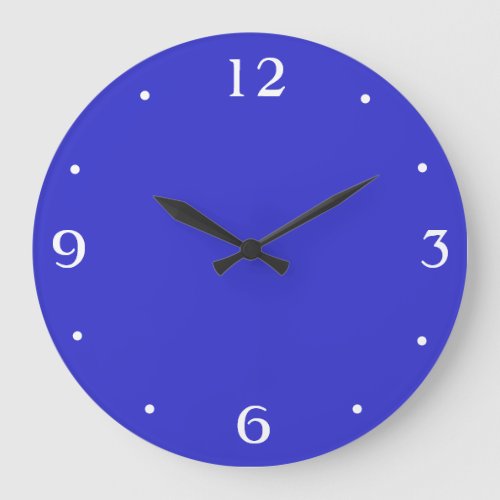 Plain Royal Blue and white Plain Kitchen Clocks