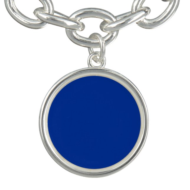 Plain Royal Blue Charm> Charm Bracelet (Design)