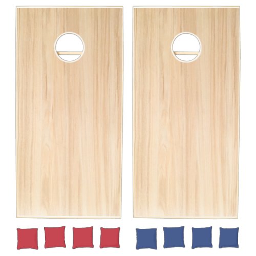 Plain Rustic Plywood  Cornhole Set