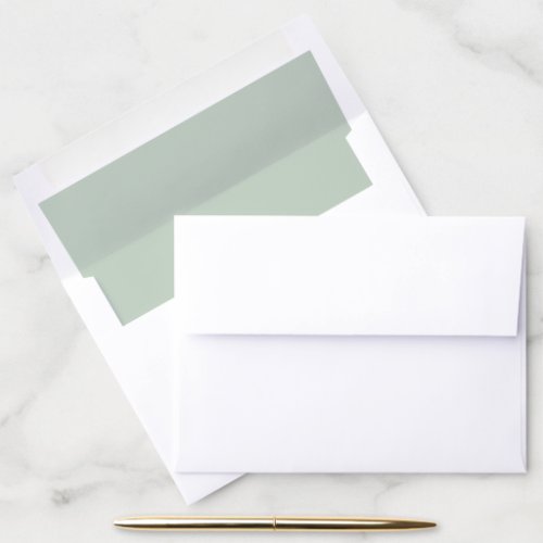 Plain Sage green Envelope Liner