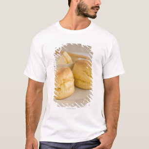 Plain scone with butter on plate T-Shirt