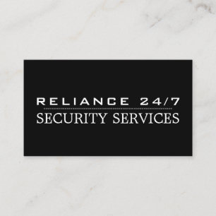 Plain Security Service Business Card