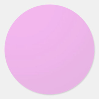 Plain Shade Pink: Write on or add image Classic Round Sticker