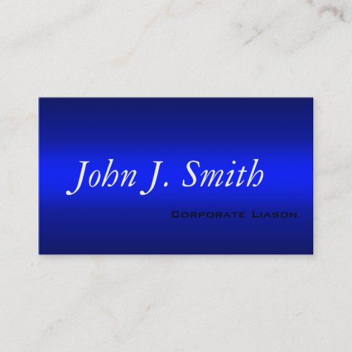 Plain Shades of Blue Professional Business Cards
