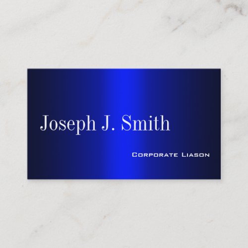 Plain Shades of Blue Professional Business Cards