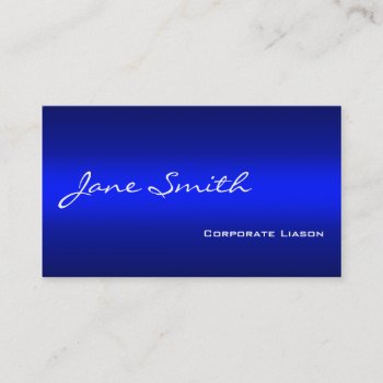 Plain Shades Of Blue Professional Business Cards by BuildMyBrand at Zazzle