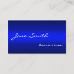 Plain Shades Of Blue Professional Business Cards at Zazzle
