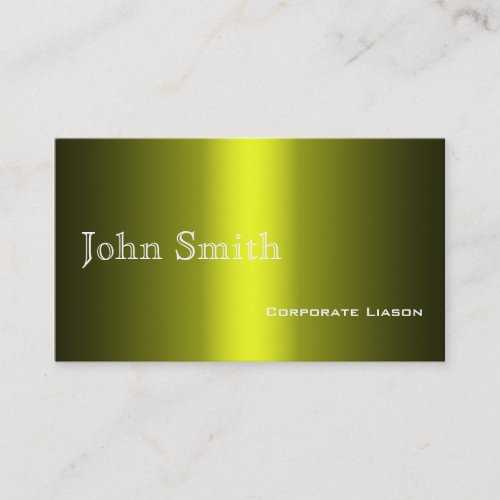 Plain Shades of Gold Professional  Business Cards