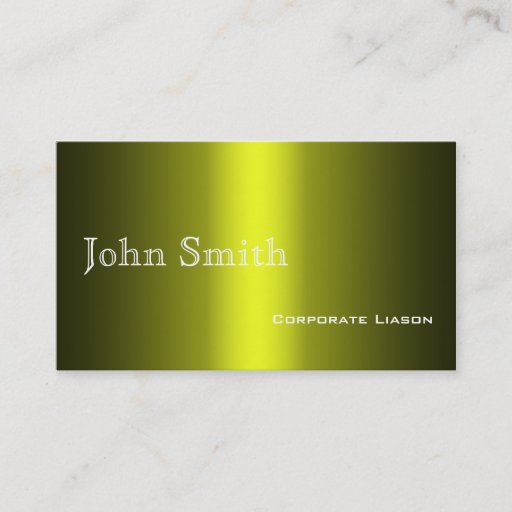 Customizable Plain Shades of Gold Professional  Business Cards